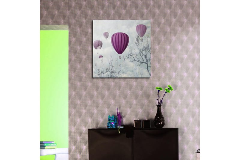 Canvastavla Floral Flerfärgad - 45x45 cm - Inredning - Tavlor & konst - Canvastavlor