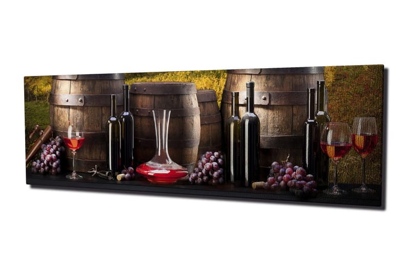 Canvastavla Franskt vintema, Svart