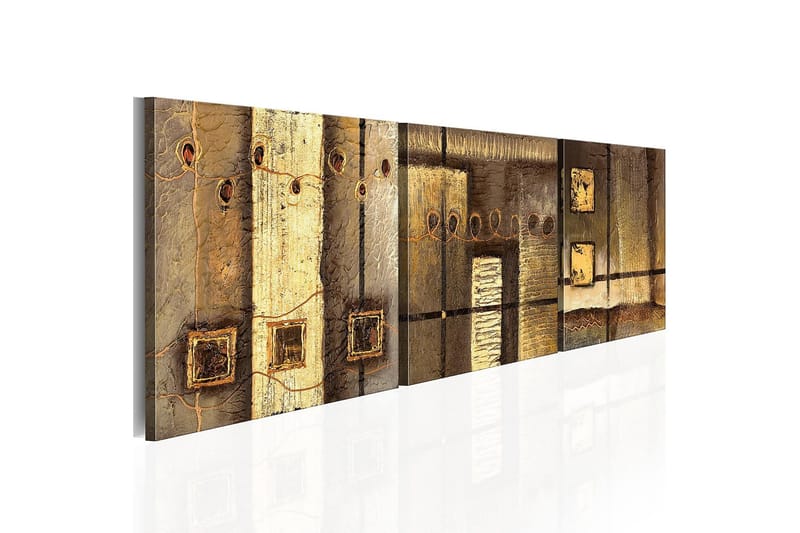 Canvastavla Guld sammansättning 150x50 cm - Artgeist sp. z o. o. - Inredning - Tavlor & konst - Canvastavlor