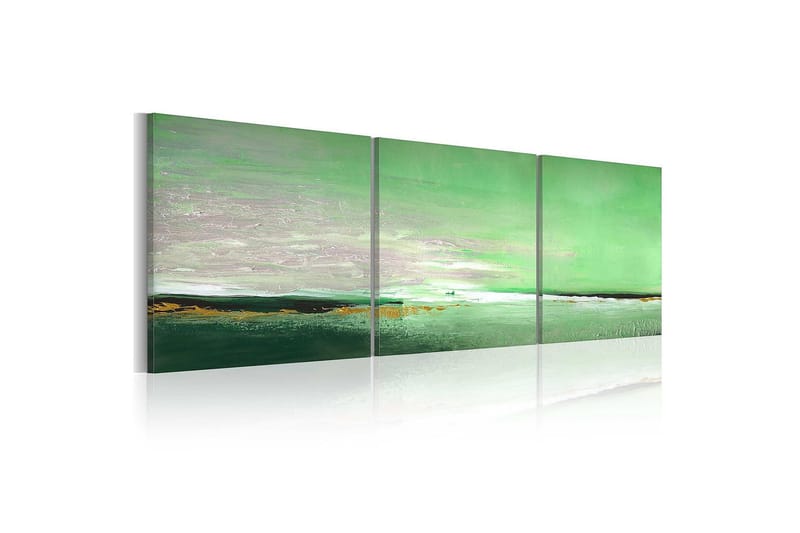 Canvastavla Hav - Grön kust 150x50 cm, Artgeist sp. z o. o.