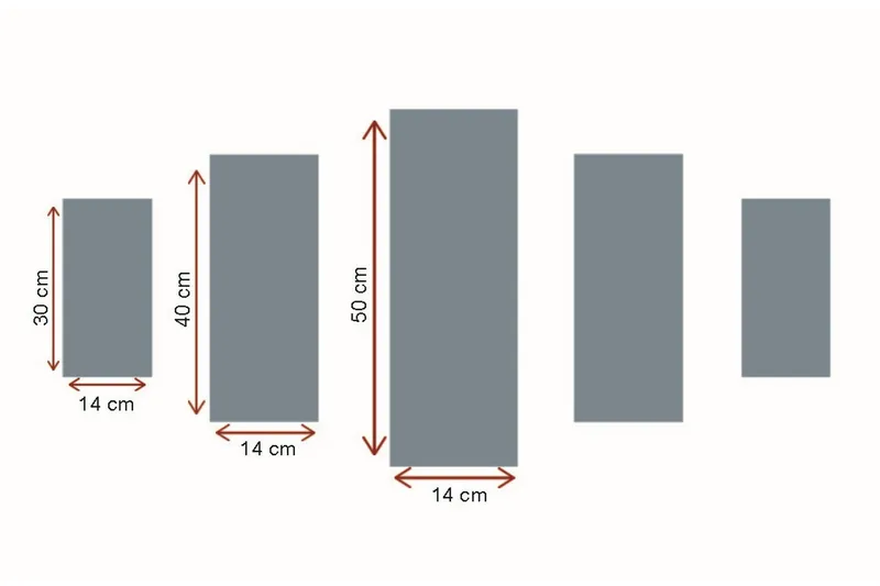 Canvastavla i 5 delar 82x50 cm - Färgglad samling av fjärilar i röd nyans - Röd / Svart - Inredning - Tavlor & konst - Canvastavlor