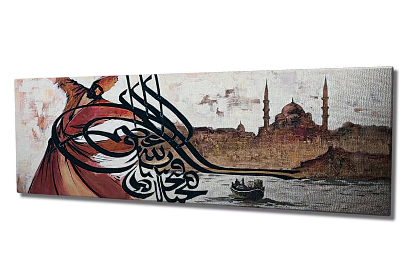 Canvastavla Istanbul m. arabiska tecken - Grå/Beige - Inredning - Tavlor & konst - Canvastavlor