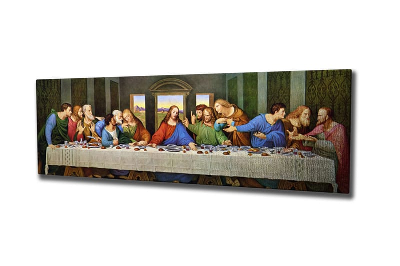 Canvastavla Jesus sista måltid Nattvarden - Flerfärgad - Canvastavlor