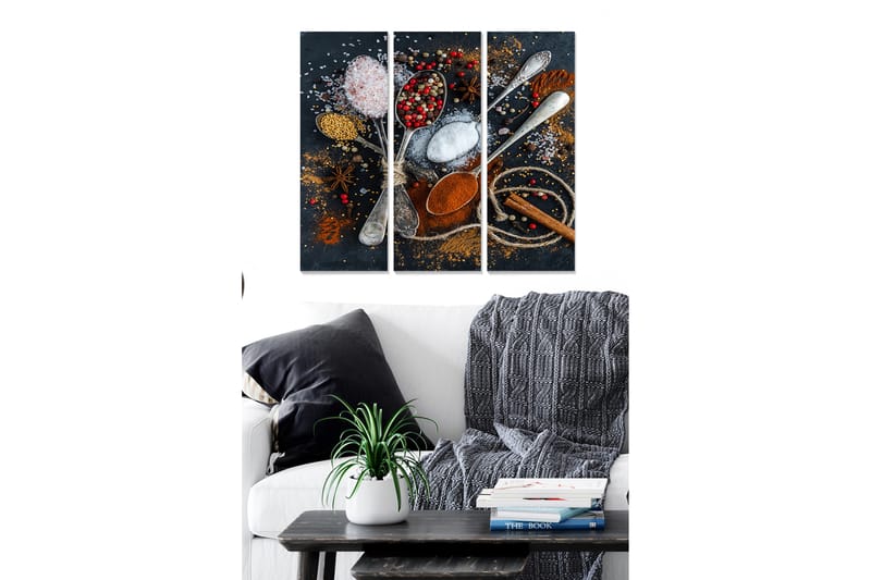 Canvastavla Kitchen 3-pack Flerfärgad - 20x50 cm - Inredning - Tavlor & konst - Canvastavlor