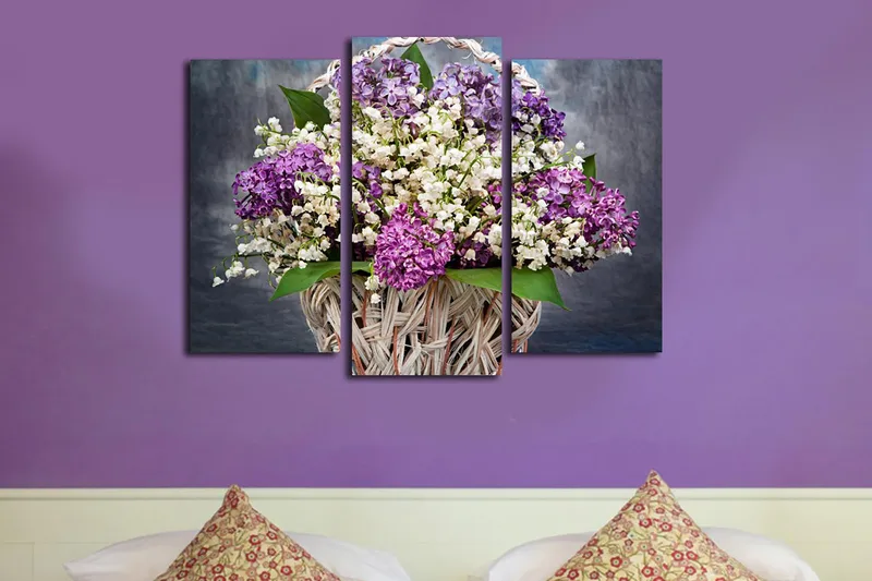 Canvastavla Kitchen 3-pack Flerfärgad, 20x39 cm