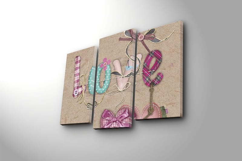 Canvastavla Kitchen 3-pack Flerfärgad - 20x39 cm - Inredning - Tavlor & konst - Canvastavlor