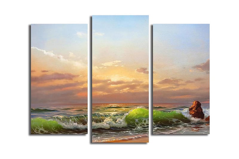 Canvastavla Kitchen 3-pack Flerfärgad, 20x39 cm