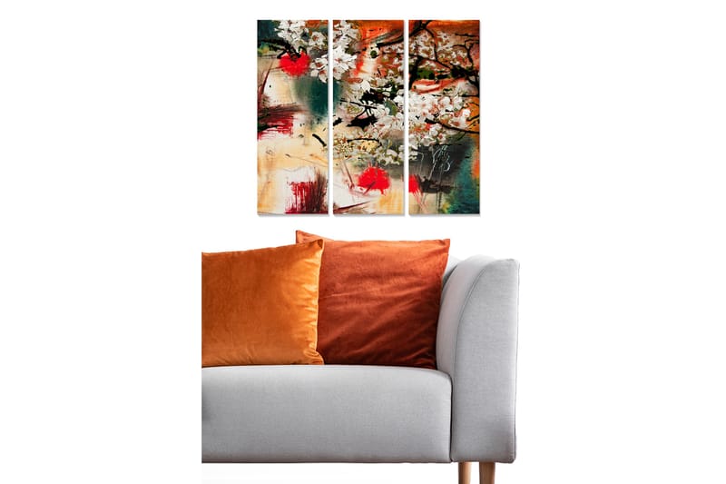 Canvastavla Love 3-pack Flerfärgad - 20x50 cm - Inredning - Tavlor & konst - Canvastavlor