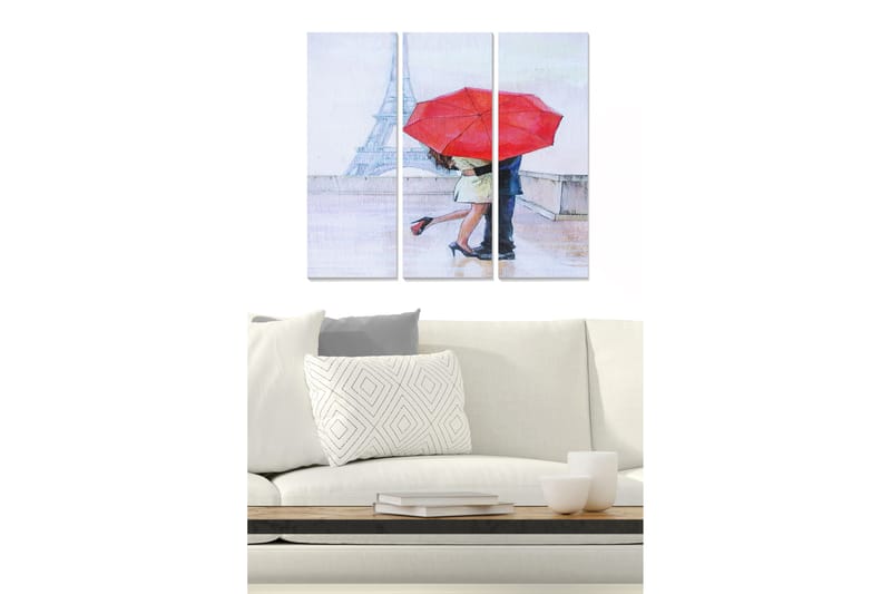 Canvastavla Love 3-pack Flerfärgad - 20x50 cm - Inredning - Tavlor & konst - Canvastavlor