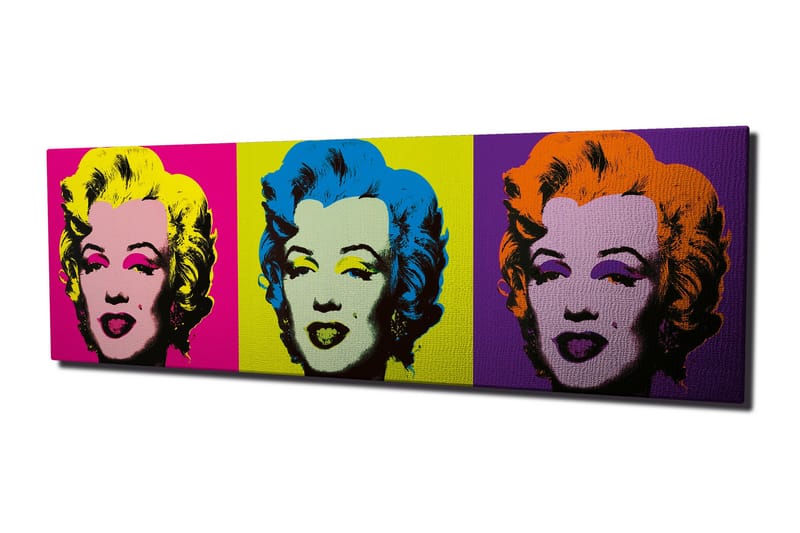 Canvastavla Marilyn Monroe Andy Warhol pop art - Flerfärgad - Canvastavlor