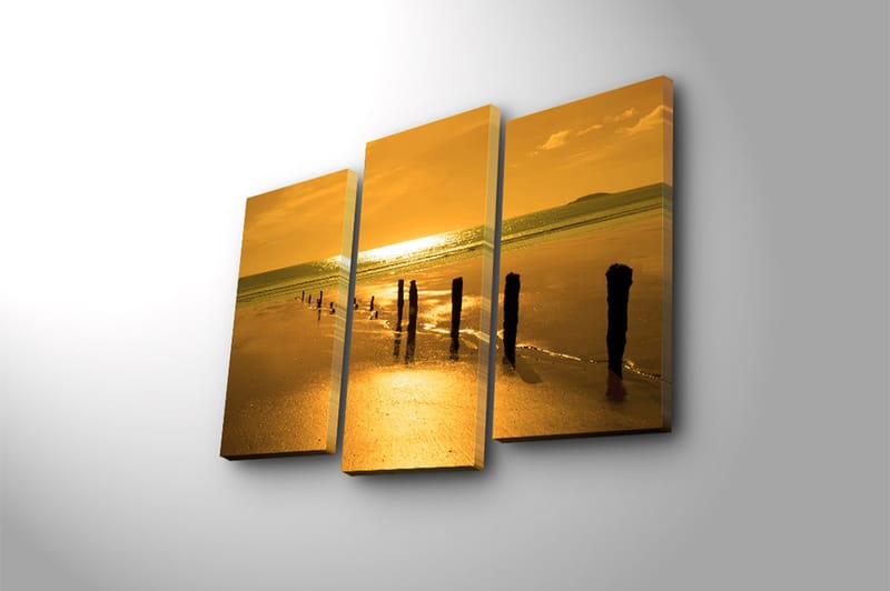 Canvastavla Music 3-pack Flerfärgad - 20x39 cm - Inredning - Tavlor & konst - Canvastavlor