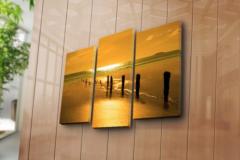 Canvastavla Music 3-pack Flerfärgad - 20x39 cm - Inredning - Tavlor & konst - Canvastavlor