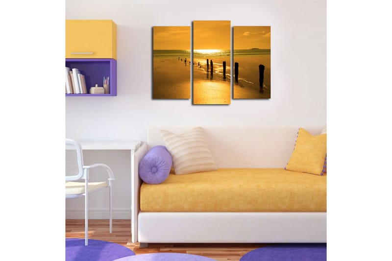 Canvastavla Music 3-pack Flerfärgad - 20x39 cm - Inredning - Tavlor & konst - Canvastavlor