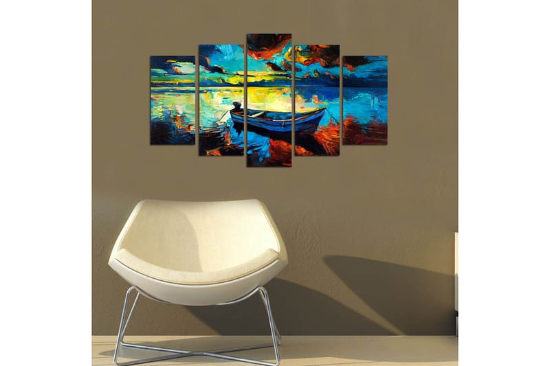 Canvastavla Nature 5-pack Flerfärgad - 20x60 cm - Inredning - Tavlor & konst - Canvastavlor