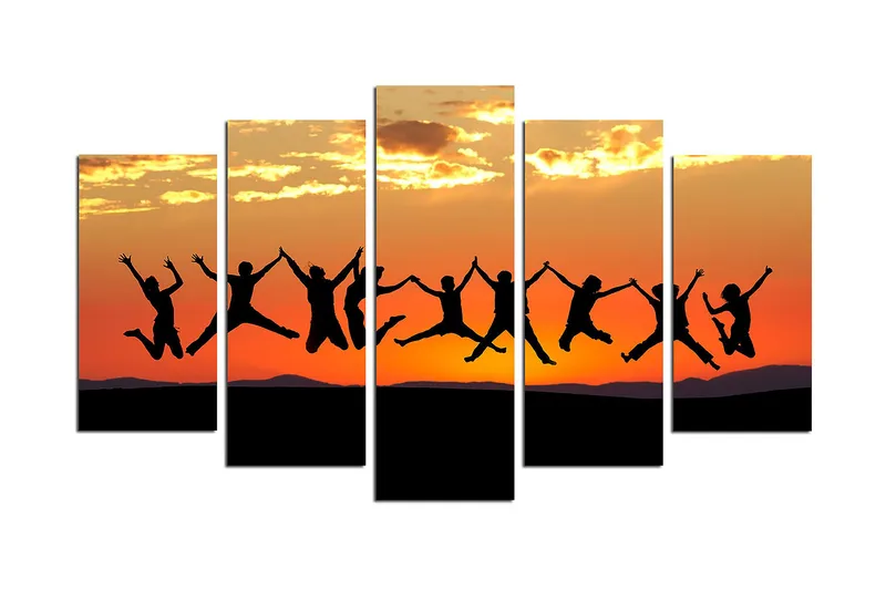 Canvastavla Nature 5-pack Flerfärgad, 20x60 cm