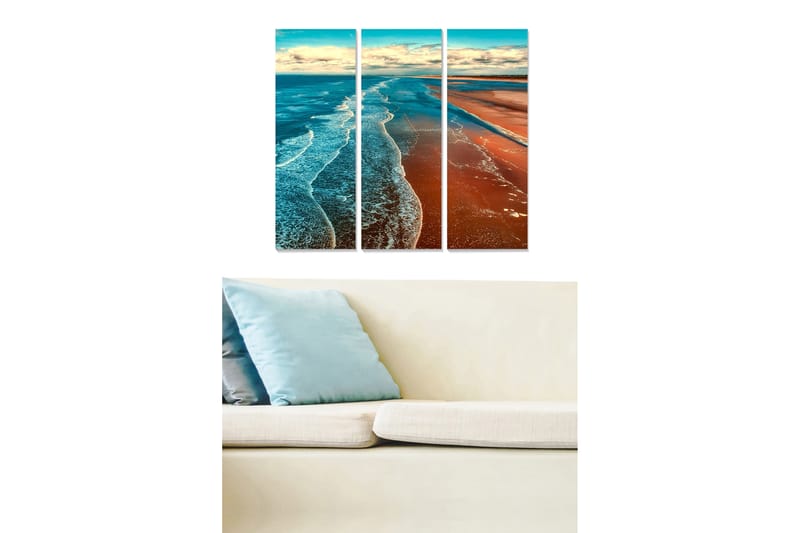 Canvastavla Nautical 3-pack Flerfärgad - 20x50 cm - Inredning - Tavlor & konst - Canvastavlor