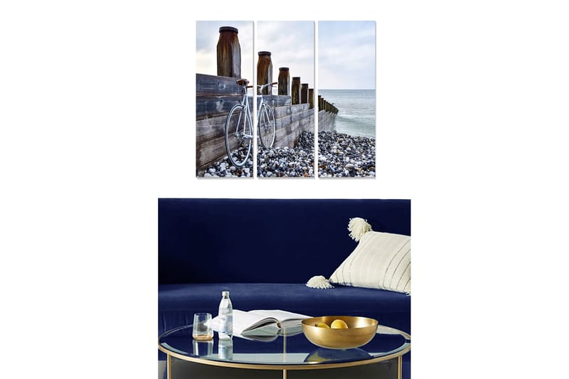 Canvastavla Nautical 3-pack Flerfärgad - 20x50 cm - Inredning - Tavlor & konst - Canvastavlor