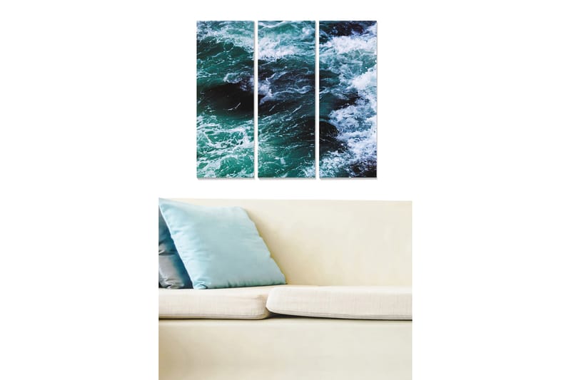 Canvastavla Nautical 3-pack Flerfärgad - 20x50 cm - Inredning - Tavlor & konst - Canvastavlor