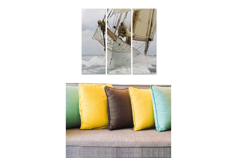 Canvastavla Nautical 3-pack Flerfärgad - 20x50 cm - Inredning - Tavlor & konst - Canvastavlor