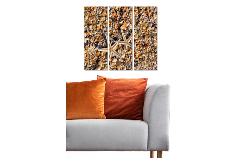Canvastavla Nautical 3-pack Flerfärgad - 20x50 cm - Inredning - Tavlor & konst - Canvastavlor