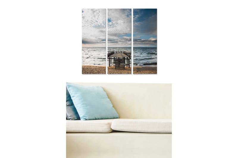 Canvastavla Nautical 3-pack Flerfärgad - 20x50 cm - Inredning - Tavlor & konst - Canvastavlor