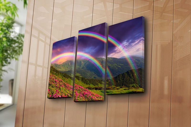 Canvastavla Nautical 3-pack Flerfärgad - 20x39 cm - Inredning - Tavlor & konst - Canvastavlor