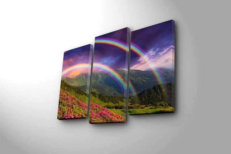 Canvastavla Nautical 3-pack Flerfärgad - 20x39 cm - Inredning - Tavlor & konst - Canvastavlor