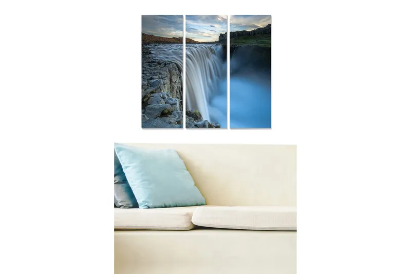 Canvastavla Nautical 3-pack Flerfärgad, 20x50 cm