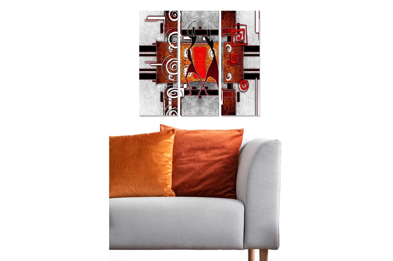 Canvastavla Oriental 3-pack Flerfärgad - 20x50 cm - Inredning - Tavlor & konst - Canvastavlor