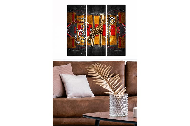 Canvastavla Oriental 3-pack Flerfärgad - 20x50 cm - Inredning - Tavlor & konst - Canvastavlor