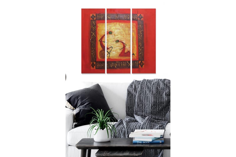 Canvastavla Oriental 3-pack Flerfärgad - 20x50 cm - Inredning - Tavlor & konst - Canvastavlor