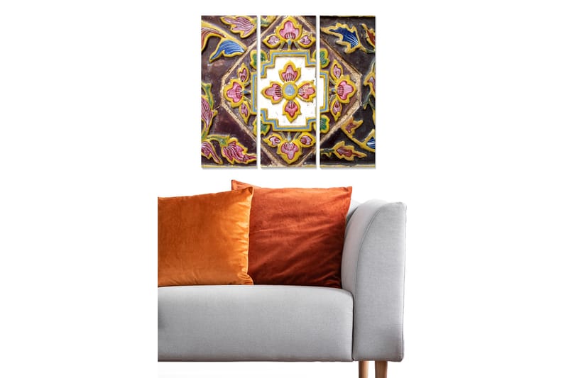 Canvastavla Oriental 3-pack Flerfärgad - 20x50 cm - Inredning - Tavlor & konst - Canvastavlor