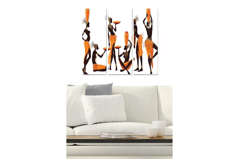 Canvastavla Oriental 3-pack Flerfärgad - 20x50 cm - Inredning - Tavlor & konst - Canvastavlor