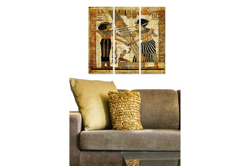 Canvastavla Oriental 3-pack Flerfärgad, 20x50 cm