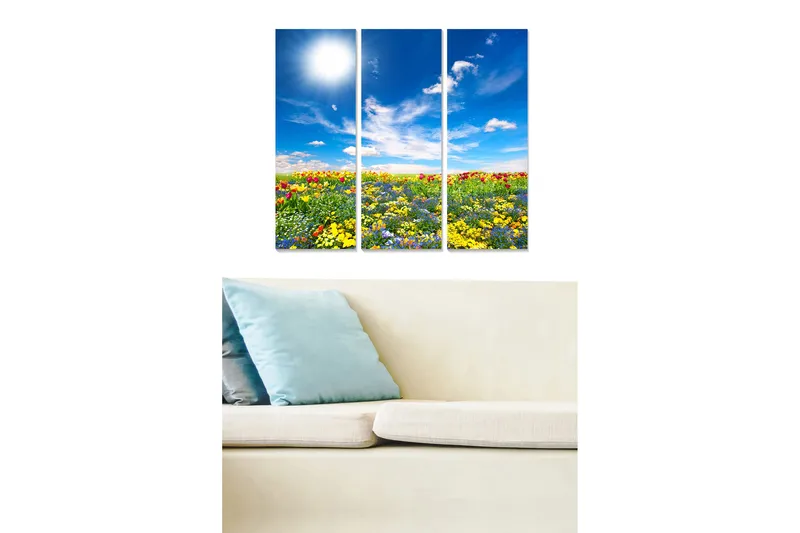 Canvastavla Scenic 3-pack Flerfärgad - 20x50 cm - Inredning - Tavlor & konst - Canvastavlor