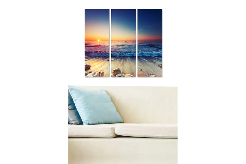 Canvastavla Scenic 3-pack Flerfärgad - 20x50 cm - Inredning - Tavlor & konst - Canvastavlor