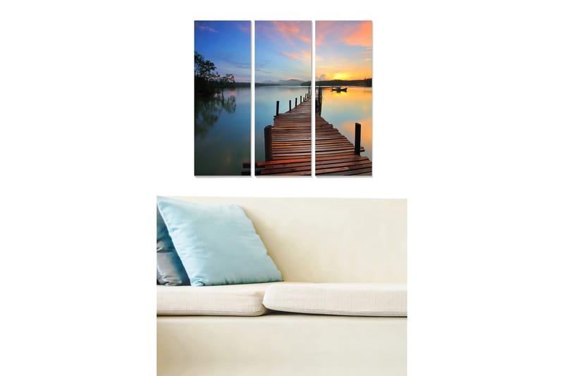 Canvastavla Scenic 3-pack Flerfärgad - 20x50 cm - Inredning - Tavlor & konst - Canvastavlor