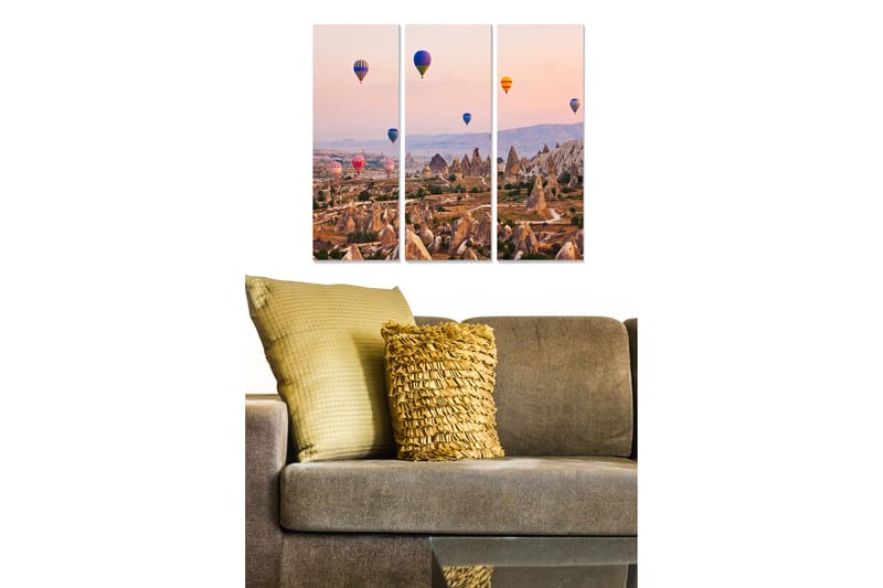 Canvastavla Scenic 3-pack Flerfärgad - 20x50 cm - Inredning - Tavlor & konst - Canvastavlor