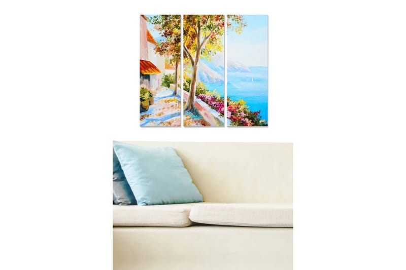 Canvastavla Scenic 3-pack Flerfärgad - 20x50 cm - Inredning - Tavlor & konst - Canvastavlor