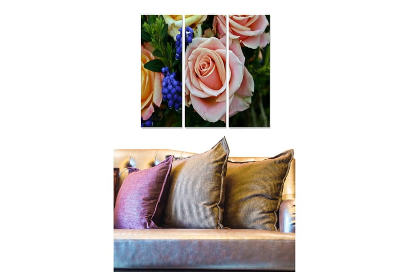 Canvastavla Scenic 3-pack Flerfärgad - 20x50 cm - Inredning - Tavlor & konst - Canvastavlor