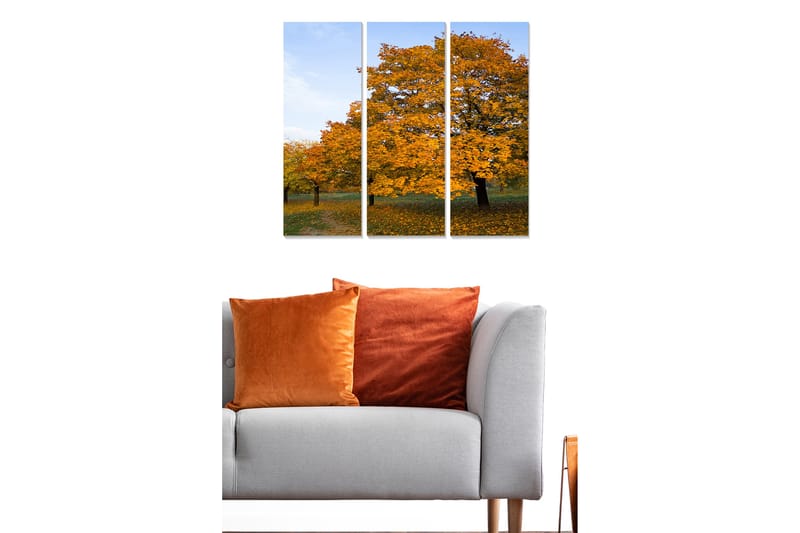 Canvastavla Scenic 3-pack Flerfärgad - 20x50 cm - Inredning - Tavlor & konst - Canvastavlor