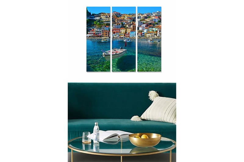 Canvastavla Scenic 3-pack Flerfärgad - 20x50 cm - Inredning - Tavlor & konst - Canvastavlor