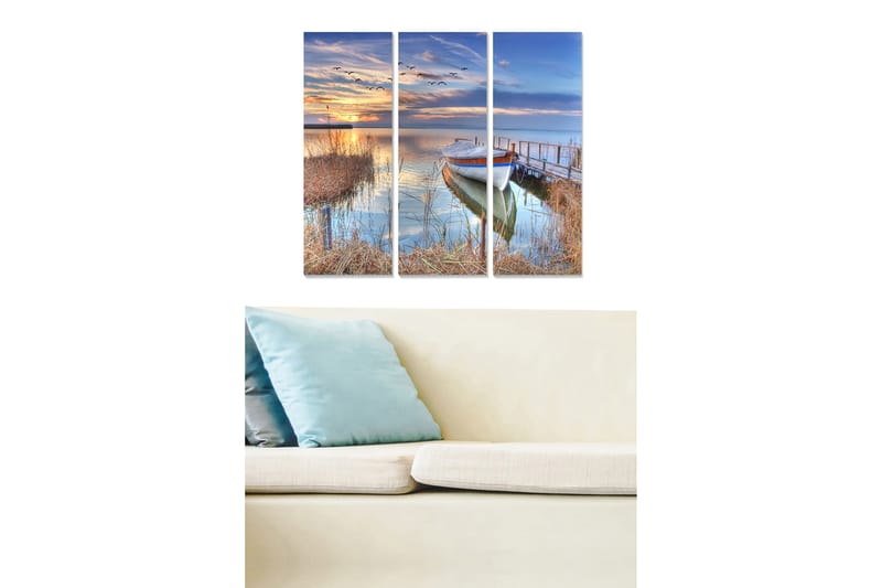 Canvastavla Scenic 3-pack Flerfärgad - 20x50 cm - Inredning - Tavlor & konst - Canvastavlor