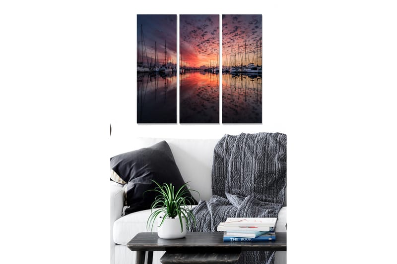 Canvastavla Scenic 3-pack Flerfärgad - 20x50 cm - Inredning - Tavlor & konst - Canvastavlor