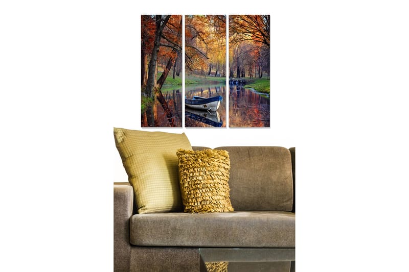 Canvastavla Scenic 3-pack Flerfärgad - 20x50 cm - Inredning - Tavlor & konst - Canvastavlor
