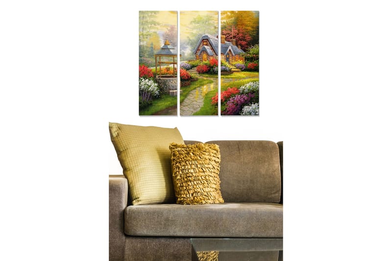 Canvastavla Scenic 3-pack Flerfärgad - 20x50 cm - Inredning - Tavlor & konst - Canvastavlor