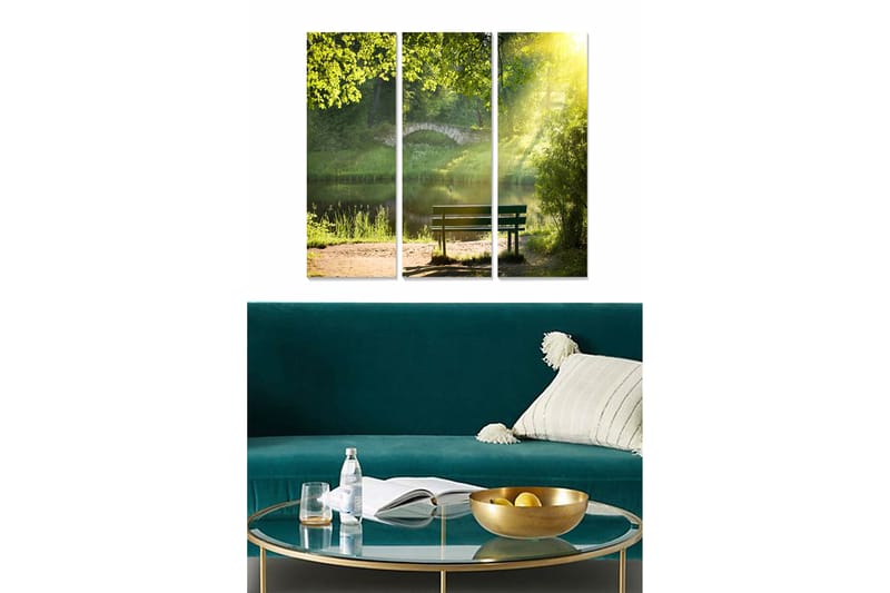 Canvastavla Scenic 3-pack Flerfärgad - 20x50 cm - Inredning - Tavlor & konst - Canvastavlor