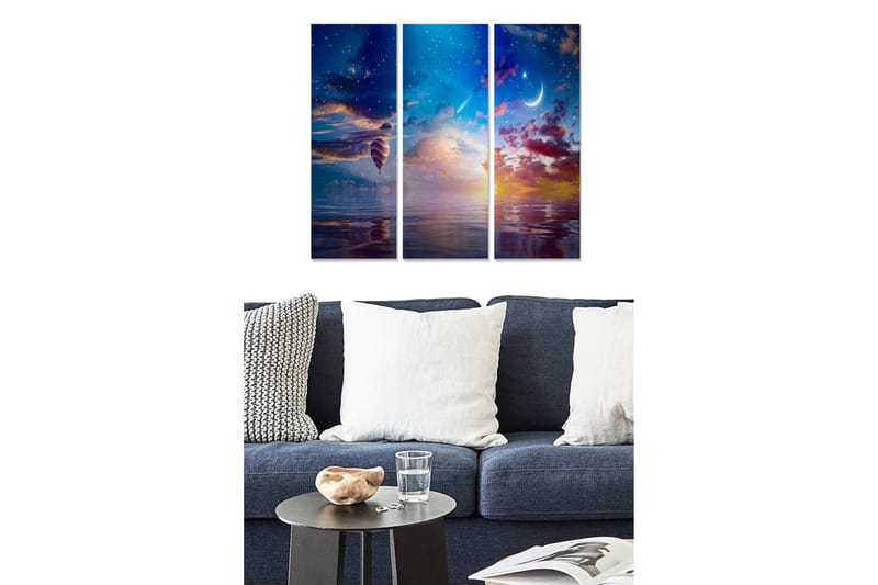 Canvastavla Scenic 3-pack Flerfärgad - 20x50 cm - Inredning - Tavlor & konst - Canvastavlor