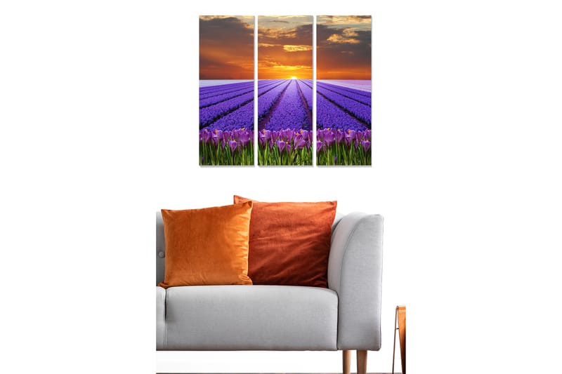 Canvastavla Scenic 3-pack Flerfärgad - 20x50 cm - Inredning - Tavlor & konst - Canvastavlor