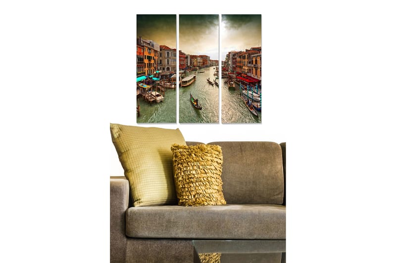Canvastavla Scenic 3-pack Flerfärgad - 20x50 cm - Inredning - Tavlor & konst - Canvastavlor